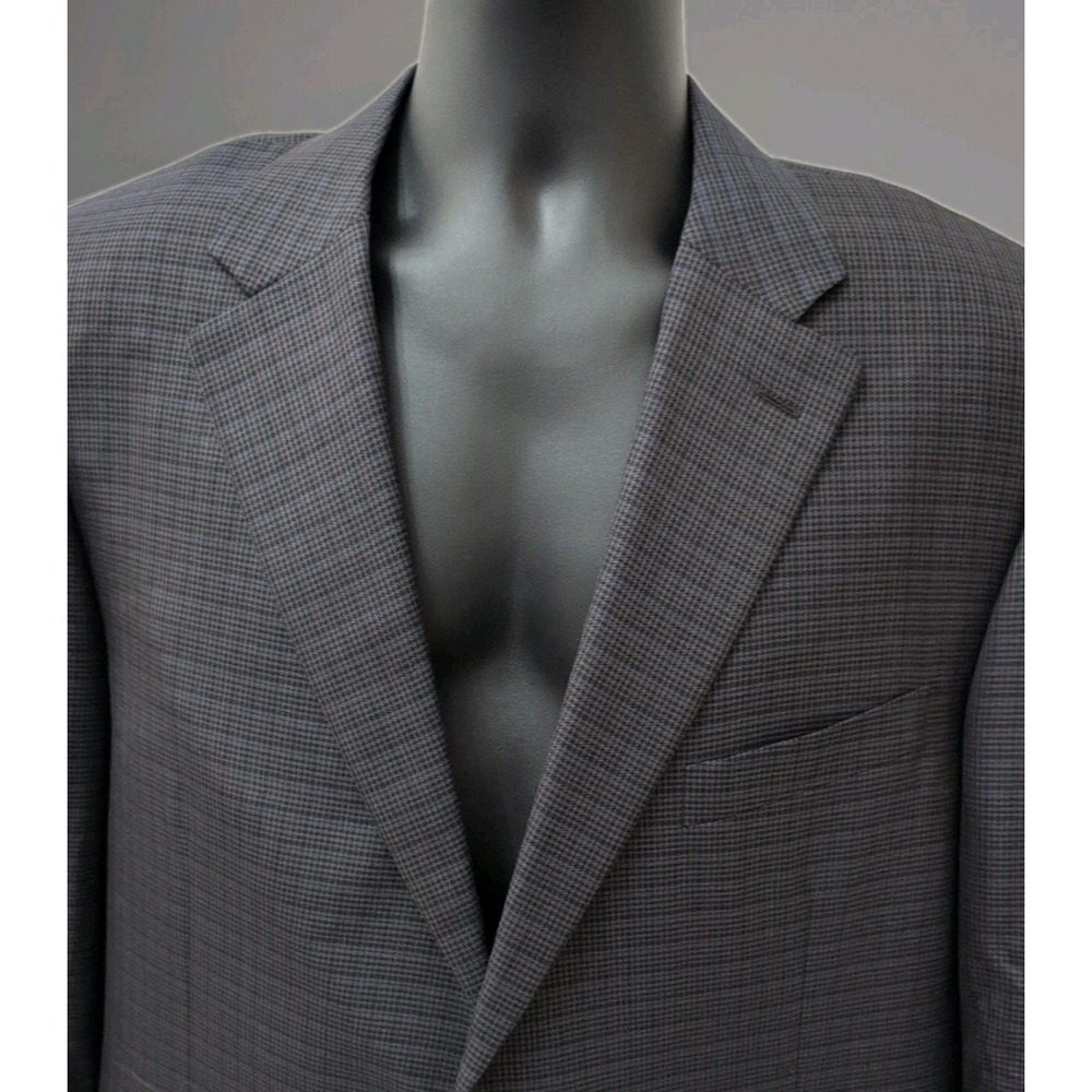 Canali Charcoal Plaid Blazer